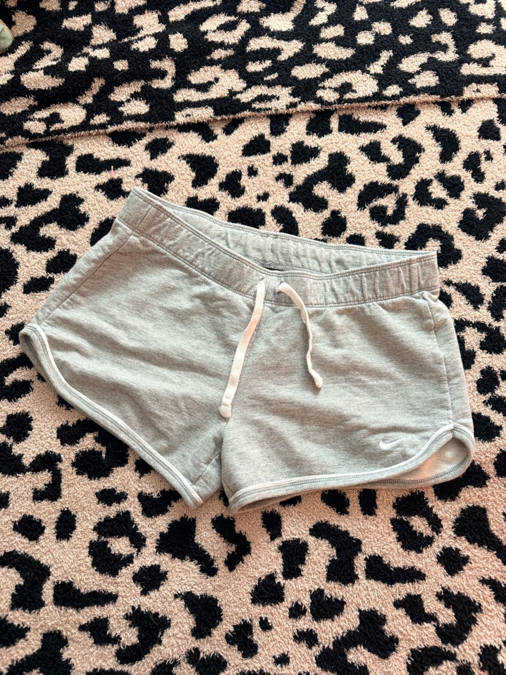 Nike Light Gray Drawstring Shorts